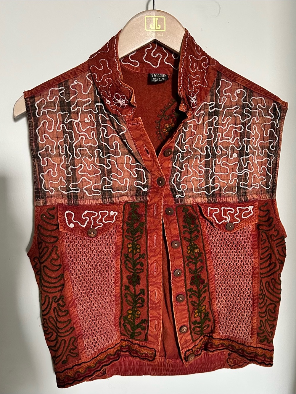 Vintage sacred threads cowboy vest